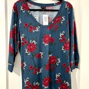 Torrid Floral Long Sleeve Shirt